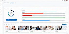 Gif showcasing how worker dashboard and game UI v2 works